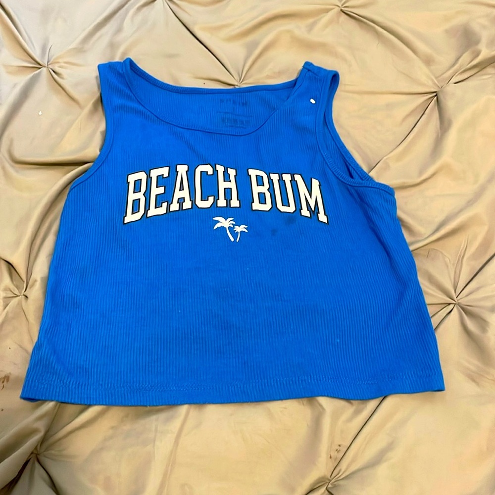 Blue beach bum shirt